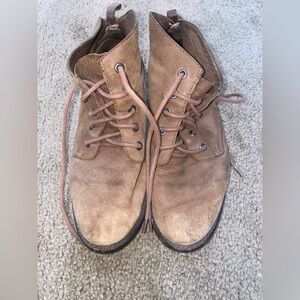 Vintage Sam Edelman brown tie boots size 6